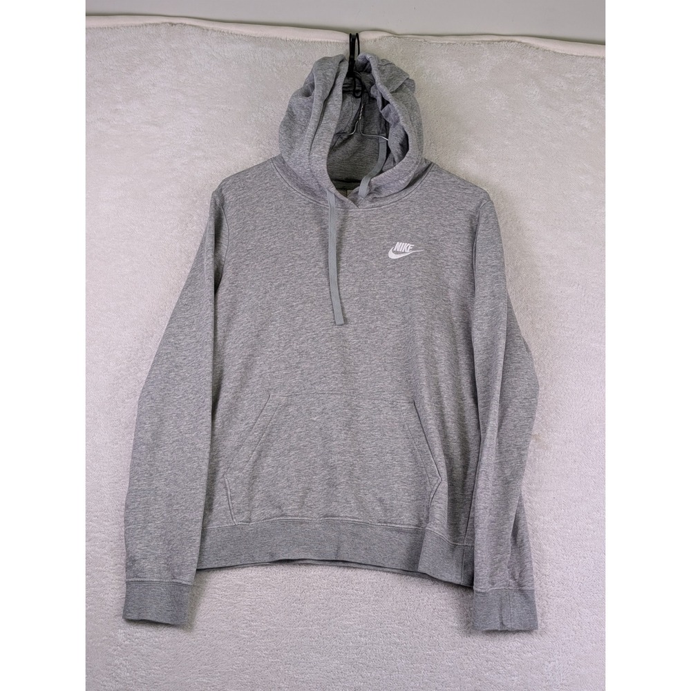 Nike Sportswear Club Fleece Hoodie Mens Small Heather Grey BV2654-063